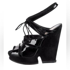 Yves saint laurent wedge heels 36
